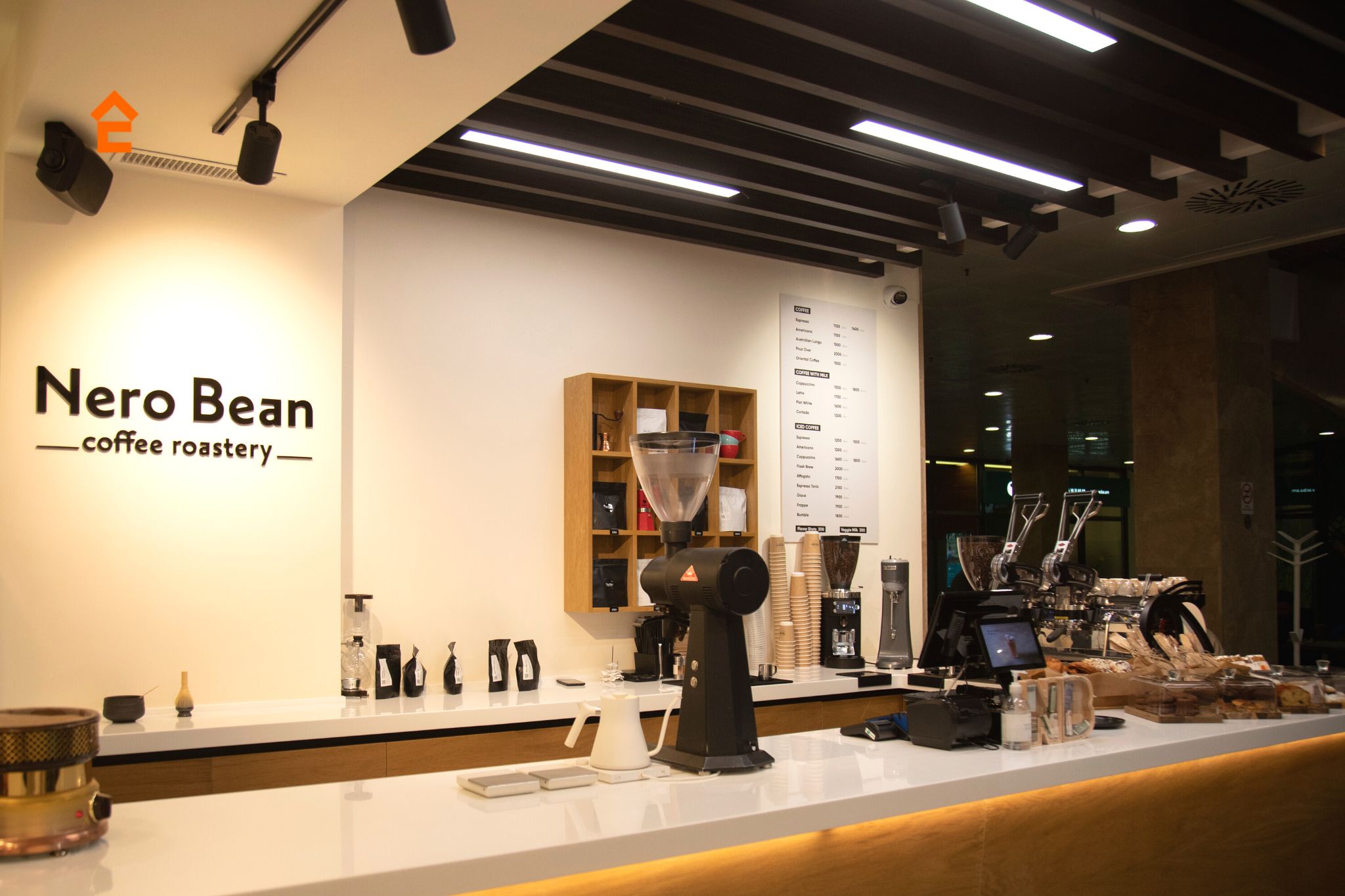 Nero Bean Coffee Roastery ինտերիերի դիզայն/ներքին հարդարում